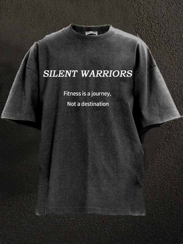 Fitness is a journey, not a destination Washed Gym Shirt