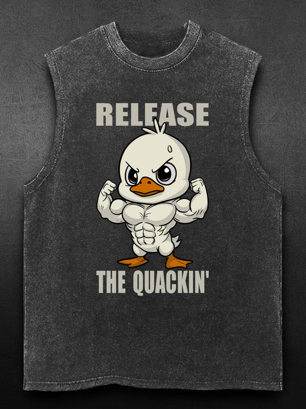 release the quackin' Washed Gym Tank