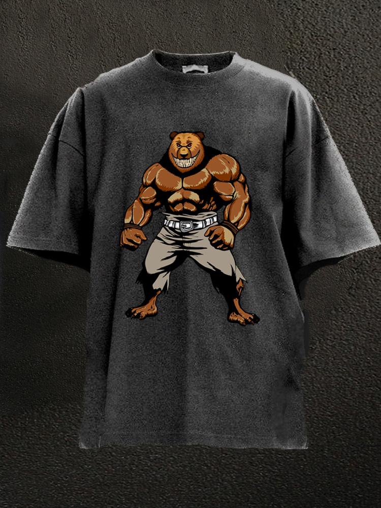 iron bear Washed Gym Shirt