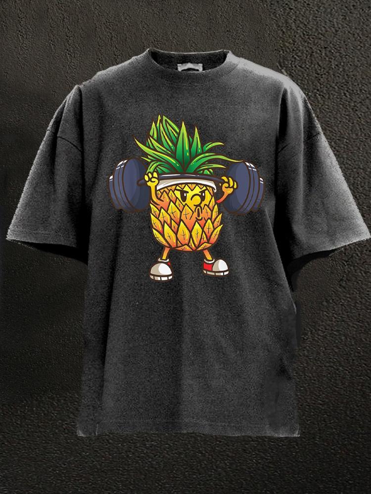 Pineapple Weightlifting Washed Gym Shirt