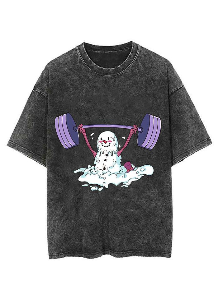 sweating snowman Vintage Gym Shirt