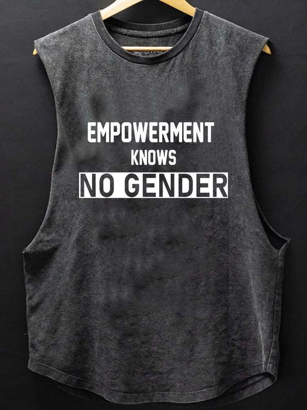 empowerment knows no gender SCOOP BOTTOM COTTON TANK