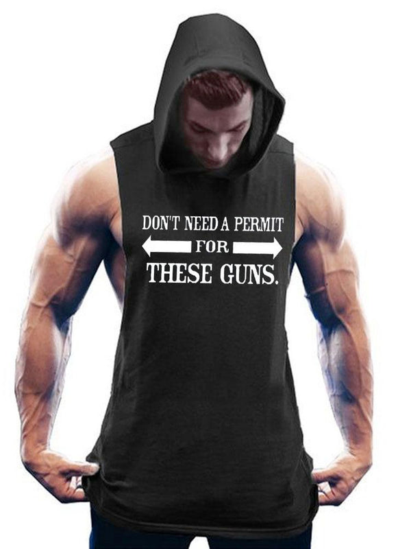 Don't Need A Permit For These Guns Hooded Tank