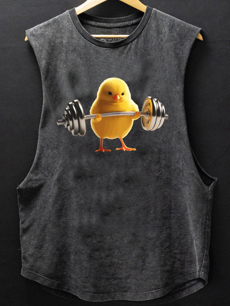 weightlifting chick SCOOP BOTTOM COTTON TANK