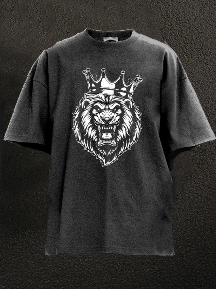 lion king Washed Gym Shirt