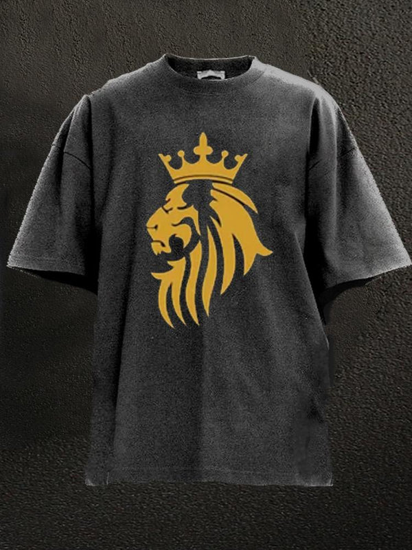King Lion Washed Gym Shirt