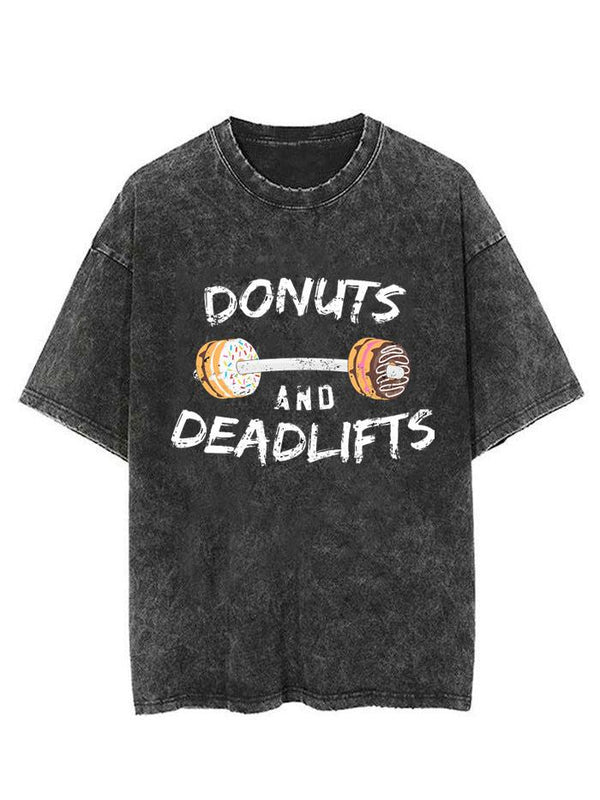 Donuts and Deadlifts Vintage Gym Shirt