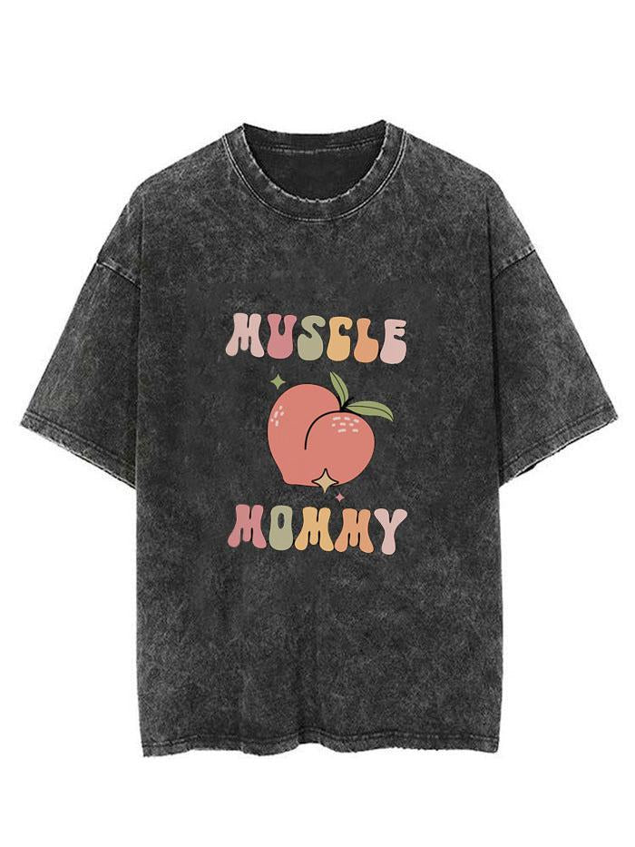 MUSCLE MOMMY PEACHY VINTAGE GYM SHIRT