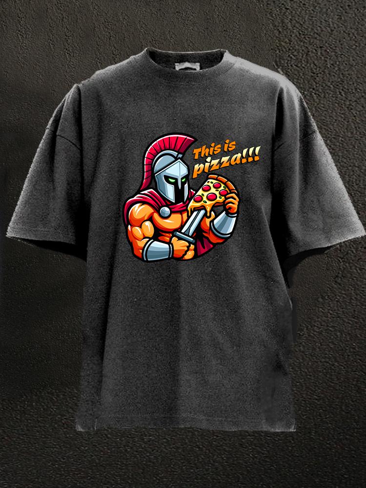 This Is Pizza Washed Gym Shirt