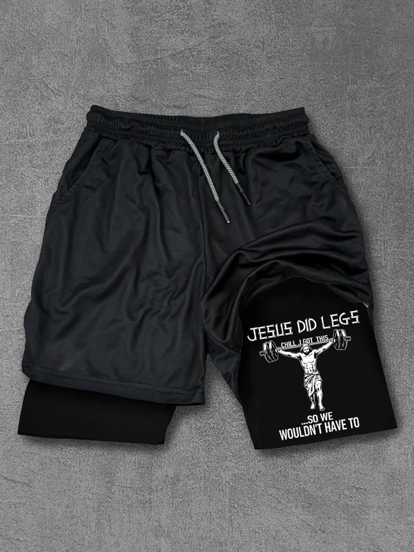 jesus did legs Performance Training Shorts