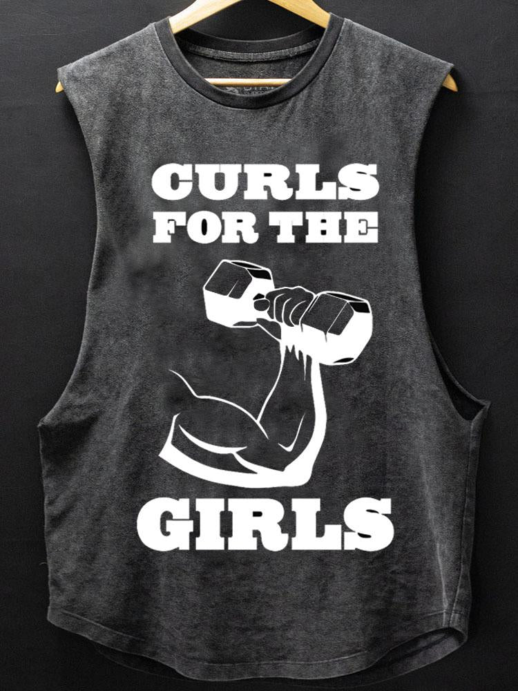 Curls For The Girls SCOOP BOTTOM COTTON TANK