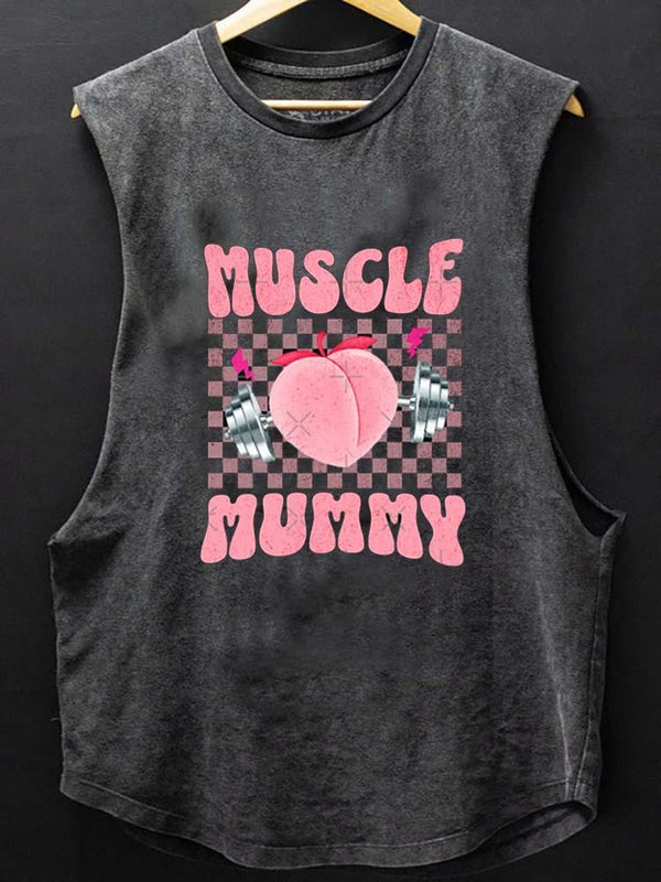 I love muscle mommy SCOOP BOTTOM COTTON TANK