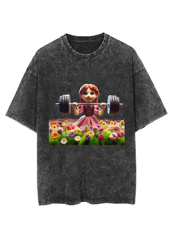 gym Plush girl Vintage Gym Shirt