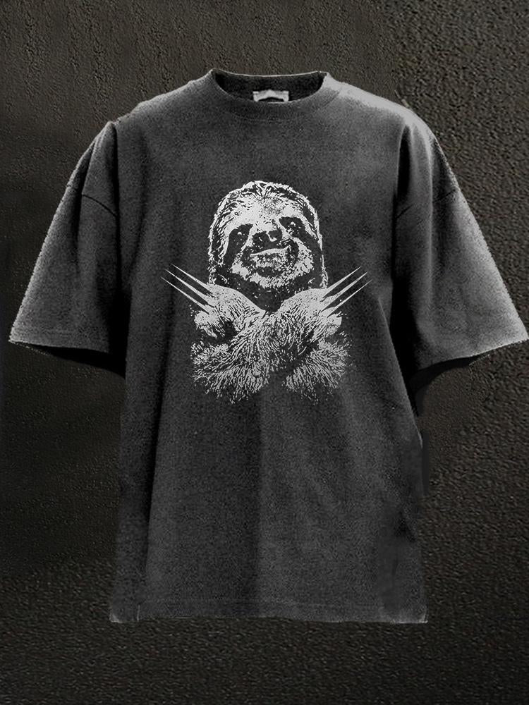 iron sloth Washed Gym Shirt