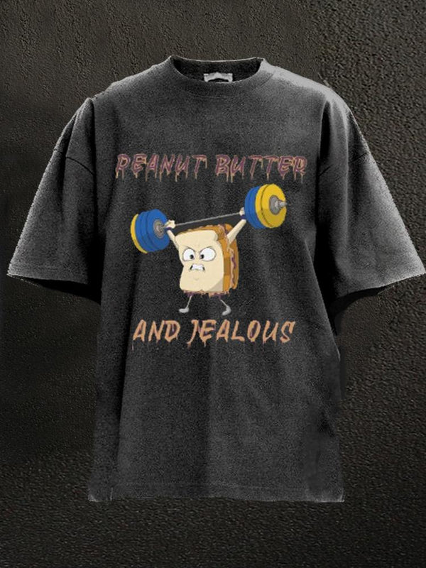 Peanut Butter and Jealous Washed Gym Shirt