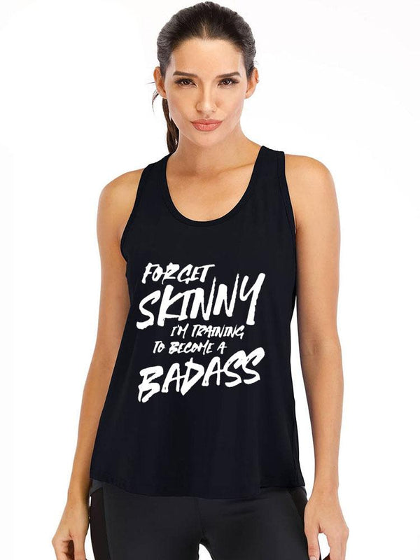 Forget Skinny I'm Training to become a Bad Ass  Cotton Gym Tank