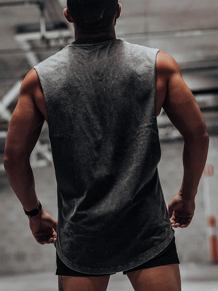 BORN TO LIFT HEAVY ASS WEIGHTS SCOOP BOTTOM COTTON TANK
