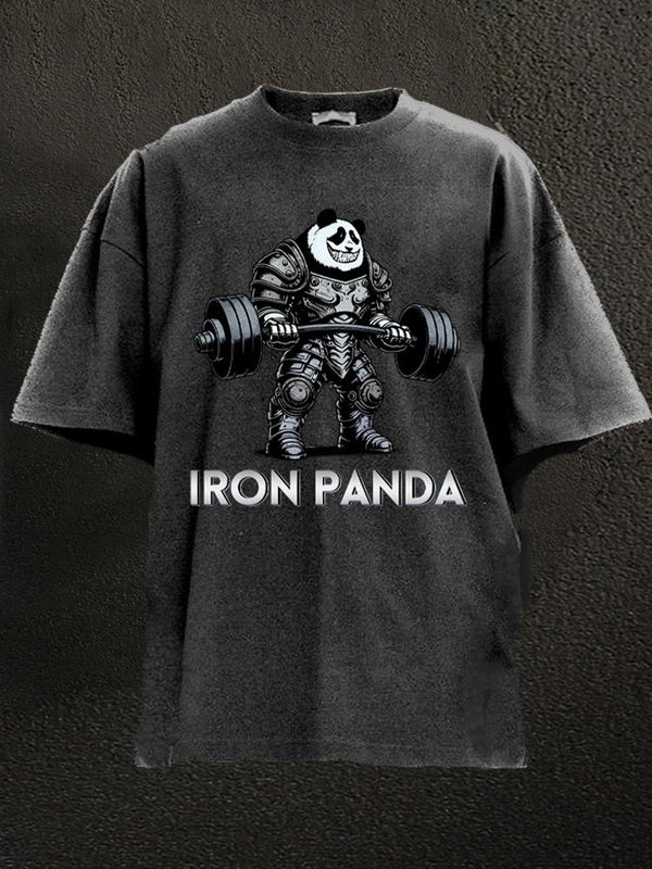 iron panda Washed Gym Shirt