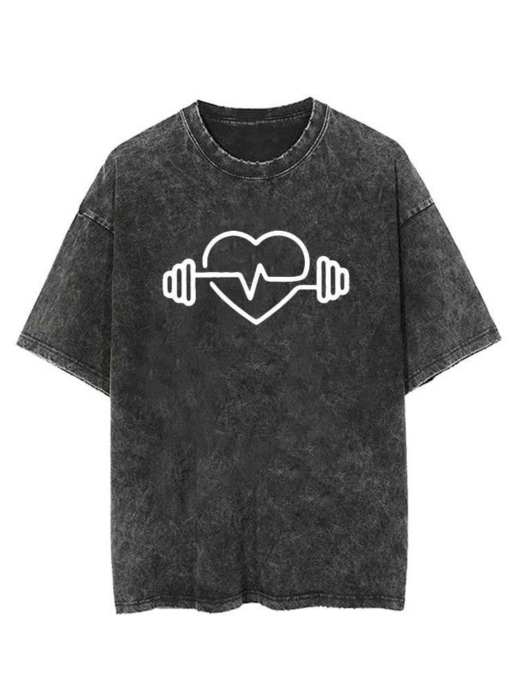 Barbell Love Vintage Gym Shirt