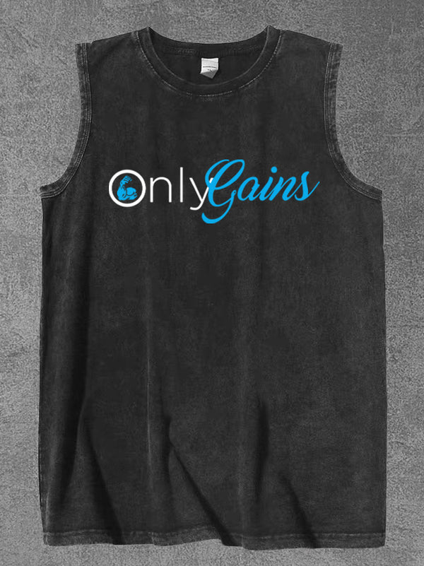 only gains Washed Gym Tank