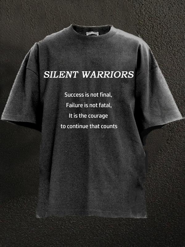 Success is not final, failure is not fatal, It is the courage to continue that counts Washed Gym Shirt