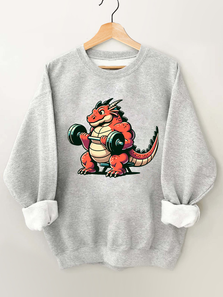 Lift Heavy Dinosaur Gym Sweatshirt