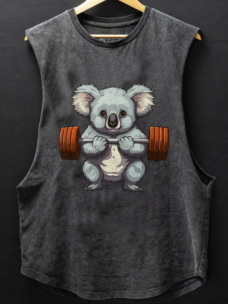 weightlifting koala SCOOP BOTTOM COTTON TANK