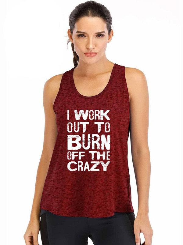 Burn Crazy Loose  Ironpanda Women Fitness Tank