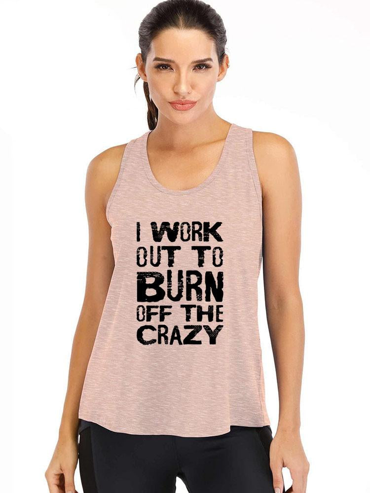 Burn Crazy Loose  Ironpanda Women Fitness Tank