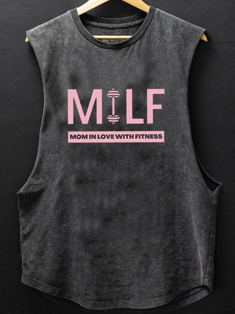 Mom In Love With Fitness SCOOP BOTTOM COTTON TANK
