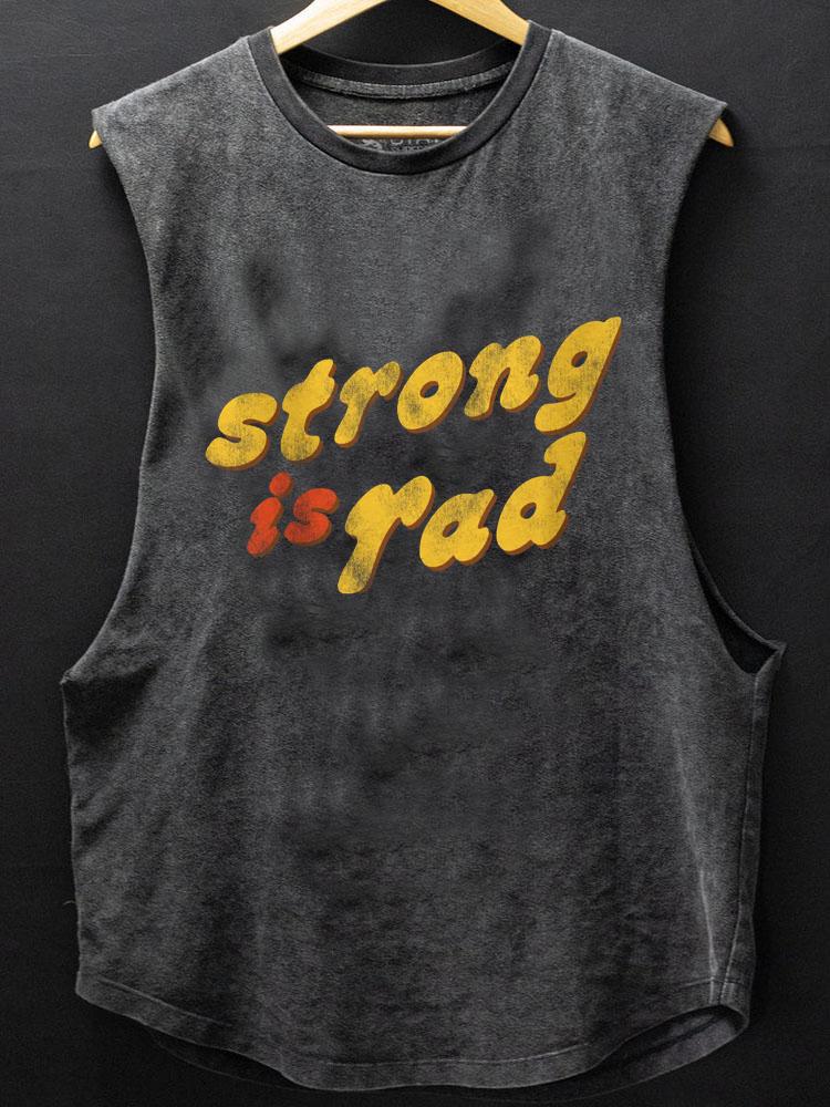 Strong is Red SCOOP BOTTOM COTTON TANK
