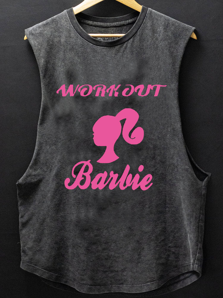 Workout Barbie Scoop Bottom Cotton Tank
