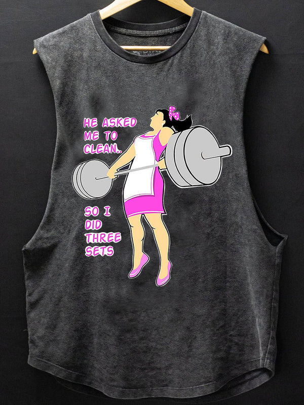 Wives who lift Scoop Bottom Cotton Tank