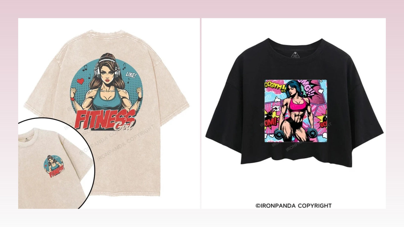 Warning: May Cause Excessive Confidence & Compliments! Meet IronPandaFit's Muscle Lady Workout Shirts