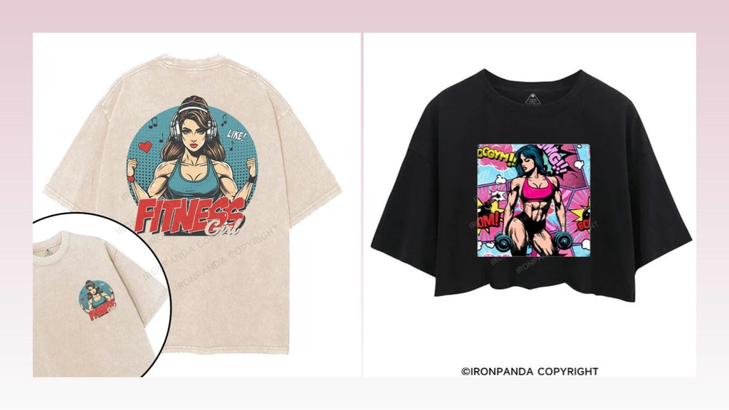 Warning: May Cause Excessive Confidence & Compliments! Meet IronPandaFit's Muscle Lady Workout Shirts