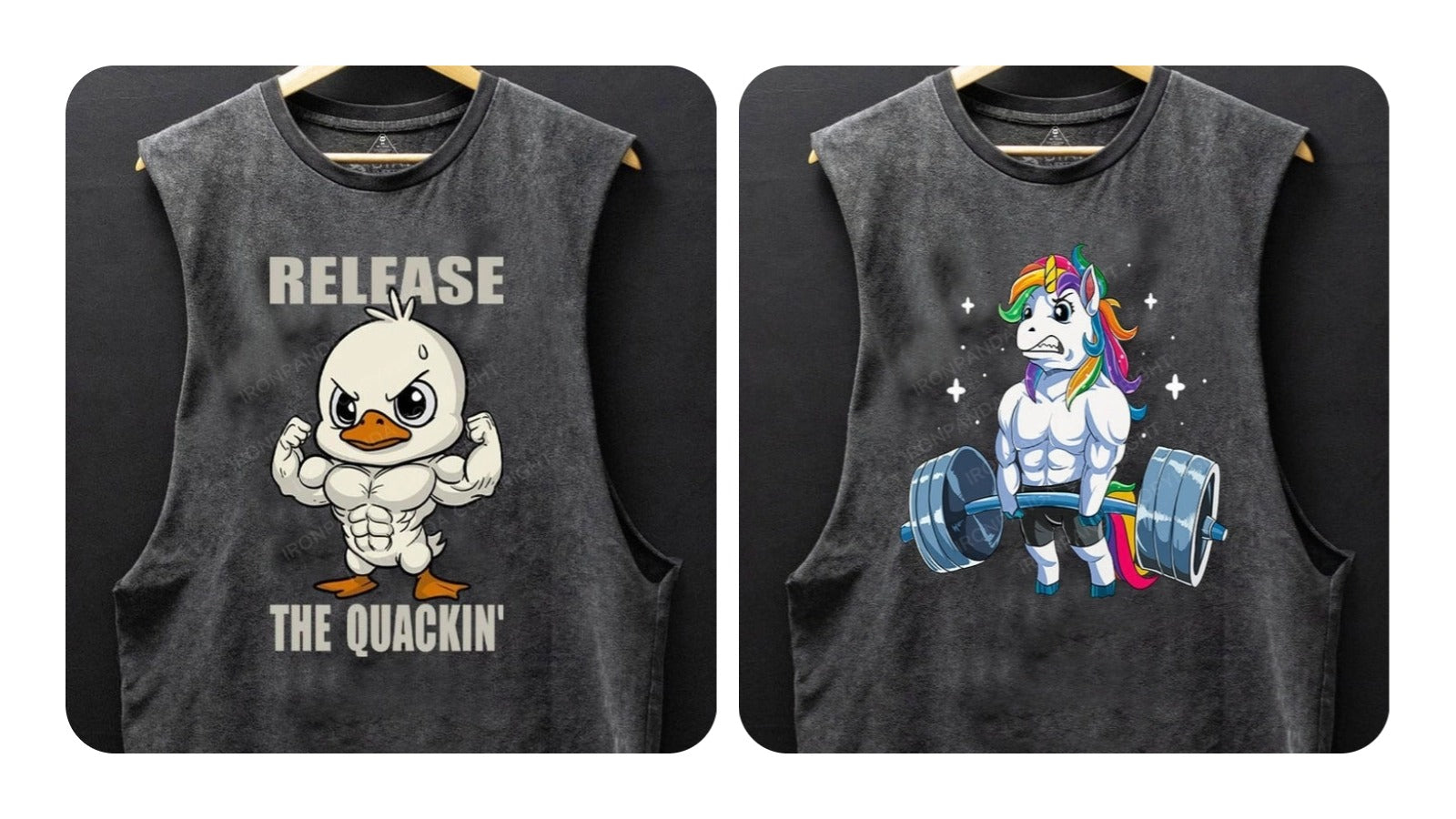 Show Off Those Guns and Giggles with IronPandaFit’s Mens Gym Tank Tops