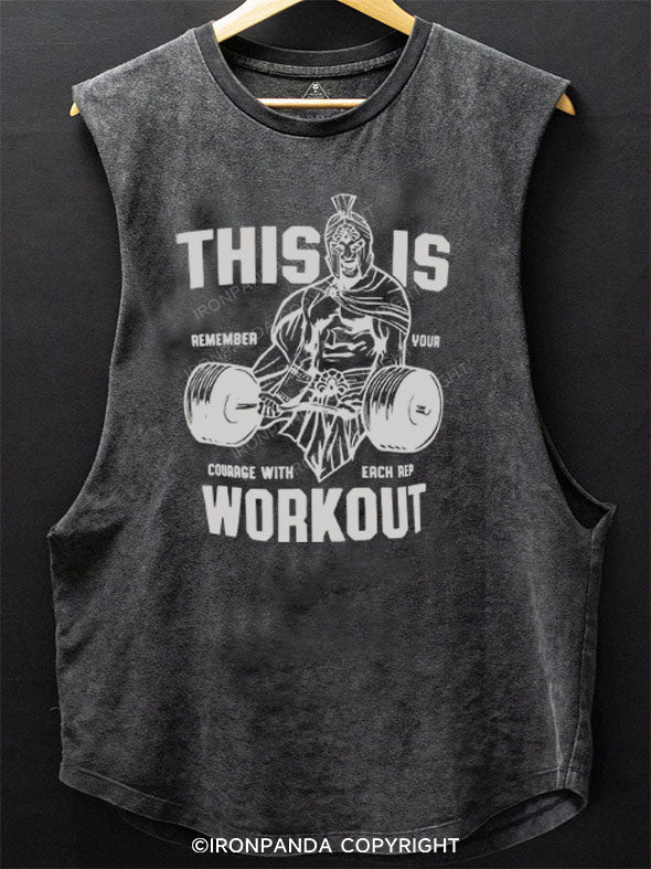 Spartan Strength Workout SCOOP BOTTOM COTTON TANK