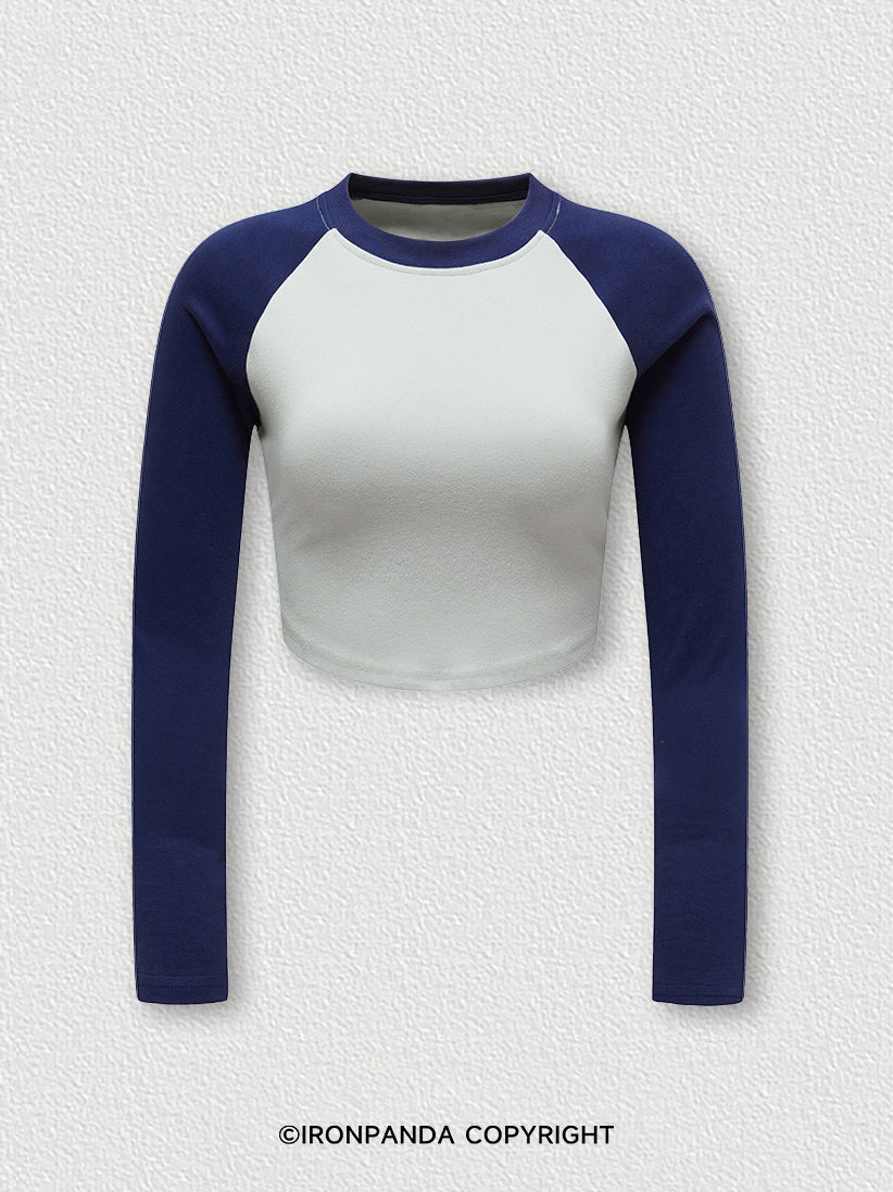 Raglan Sleeve Crop Top