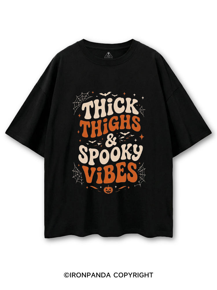 Thick Thighs And Spooky Vibes Skeleton Halloween COTTON PUMP COVER
