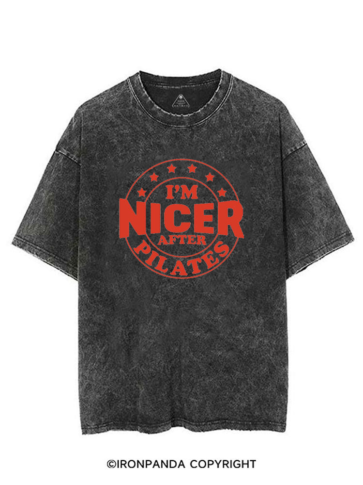I'M NICER AFTER PILATES GYM VINTAGE GYM SHIRT