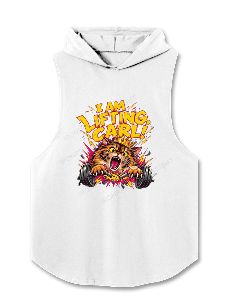 I AM LIFTING, CARL! Hooded Tank