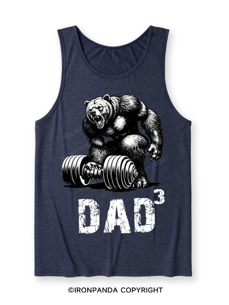 Dad Bear Ultra Soft Heather Tank