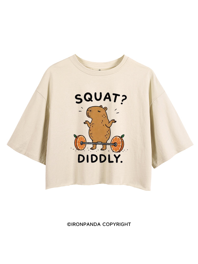 Capybara Squat Diddly CROP TOPS