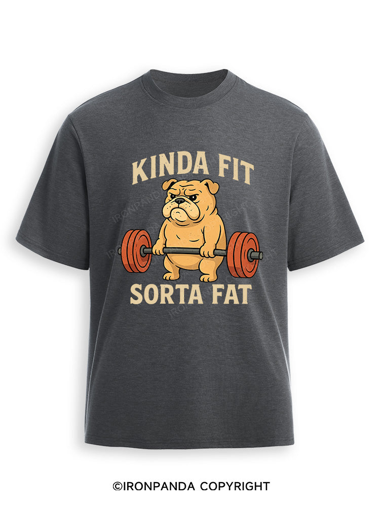Kinda Fit Sorta Fat Dog New Ultra Soft Heather T-Shirt