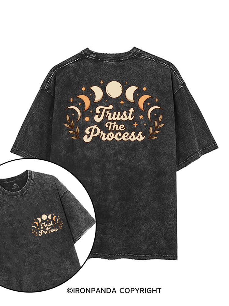 TRUST THE PROCESS MOON printed Gym Shirt