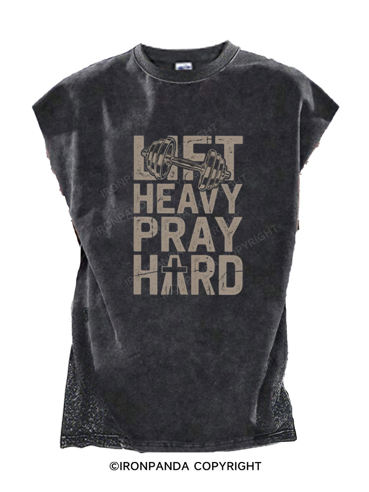 Lift Heavy Pray Hard Faith Cut Off Tank