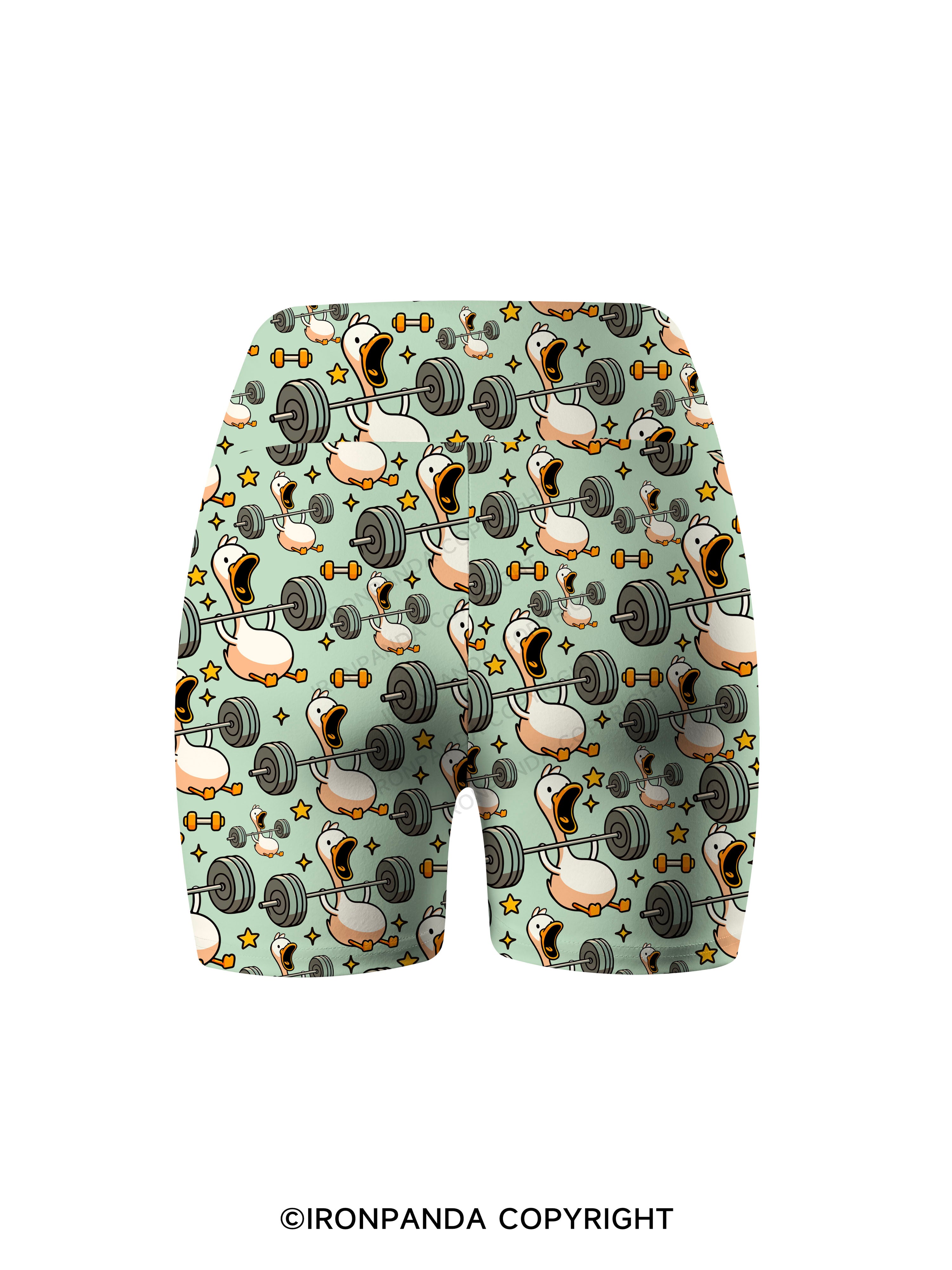 IF I DIE I DIE Printed Yoga Cycling Shorts