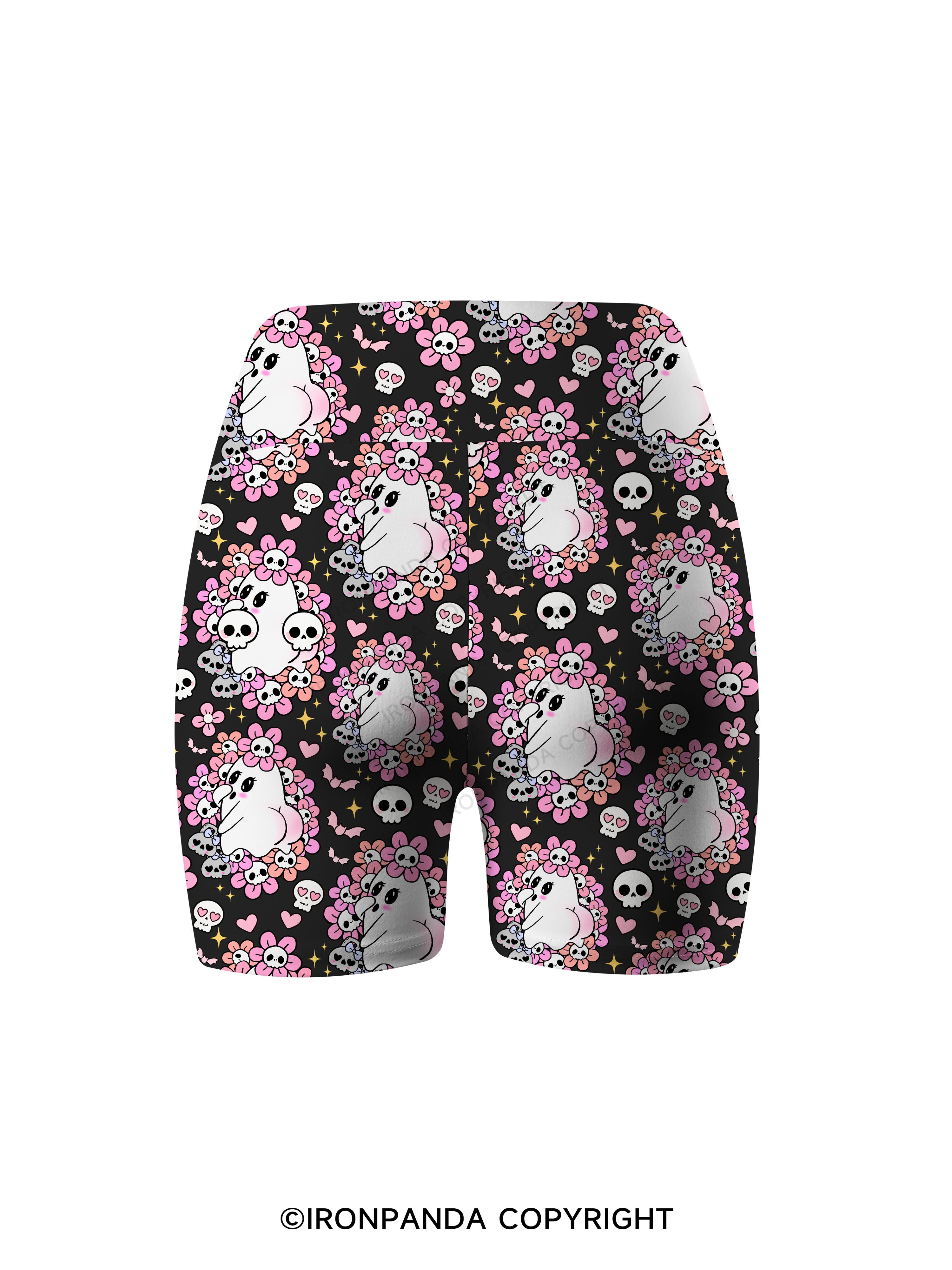 BOO‑TYLICIOUS Printed Yoga Cycling Shorts
