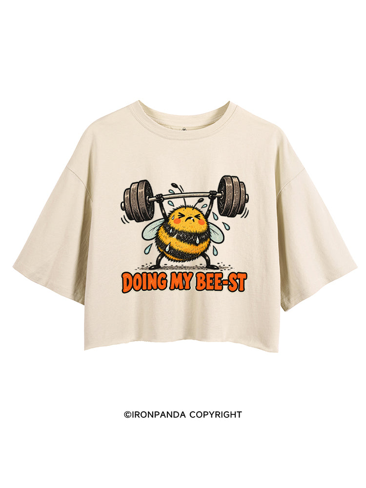 DOING MY BEE-ST CROP TOPS