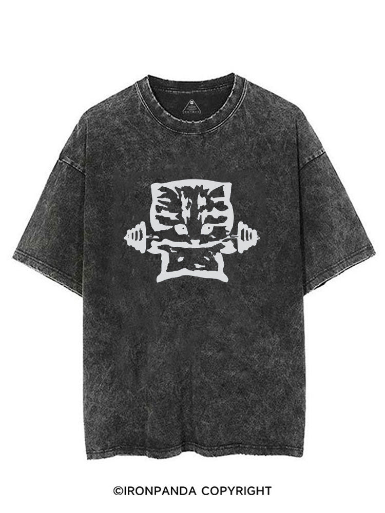 BUFF KITTEN FITNESS VINTAGE GYM SHIRT